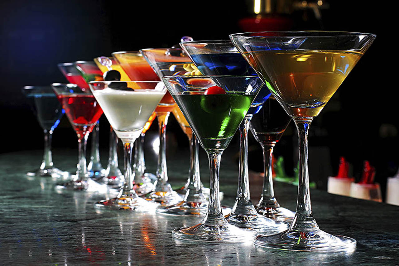 Multicolored Martini cocktails | 99 Health Ideas